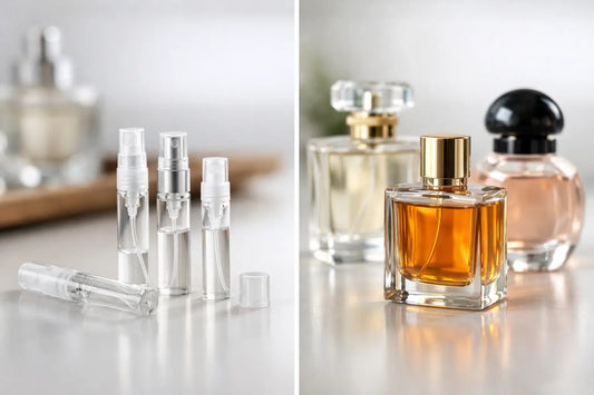 Perfume Samples vs Full Bottles